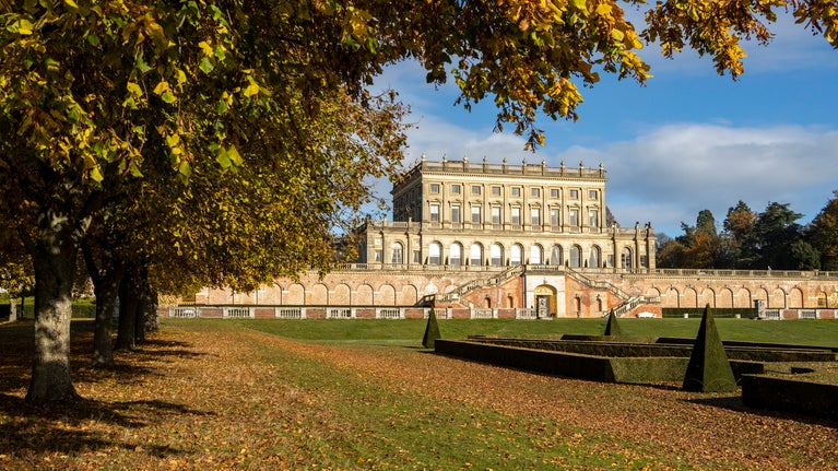 The formal Parterre in front of the house at Cliveden, Buckinghamshire